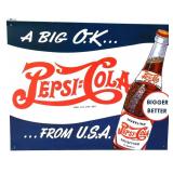 Metal Pepsi Cola sign