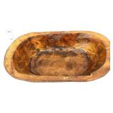 Wood 10.25x5.75in dough bowl