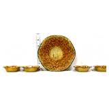 Vntg 5 piece metal Planters Peanut nut bowl set