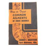 Vntg Common Ailments Dairyman book