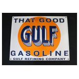 Porcelain Gulf Gas sign