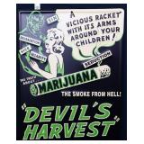Metal Devils Harvest sign