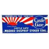 Porcelain 10x4 Castle Gate sign