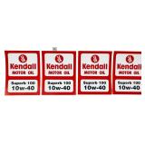 Lot of 4 Kendall Superb 100 adv stickers