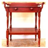 Vintage painted 1 drawer wash stand