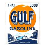 Porcelain 12.75x16 Good Gulf Gas sign