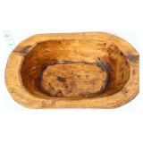 Wood 9.75x6.25in dough bowl
