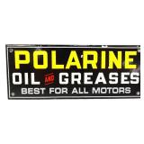 Porcelain 10x4 Polarine Oil & Greases sign
