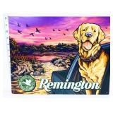 Metal 16x12.5 Remington dog sign