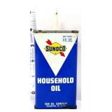 Vntg 4oz Sunoco Household Oil oiler can