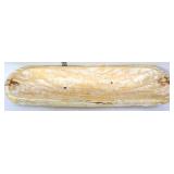 White wood 21x6.75in dough bowl