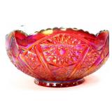 Vntg sunset carnival heirloom 8in bowl