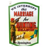 Composite wood 10x14.75 Remington Marriage sign