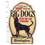 Metal 5.5x8.25 Remington Big Dogs sign