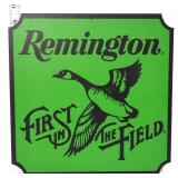 Composite wood 11x11 green Remington sign