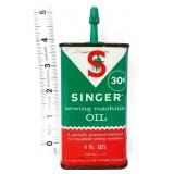 Vntg 4oz Singer Sewing Machine Oil can