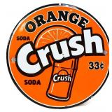 Porcelain 6in Orange Crush sign