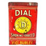 Vntg Dial Smoking Tobacco tin