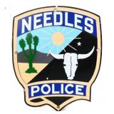 Porcelain 8.25x10 Needles Police sign