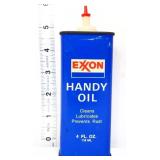 Vntg 4oz Exxon Handy Oil oiler can