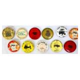 Lot of 11 vntg farm related pin back buttons