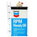 Vntg 4oz Chevron RPM Handy Oil can