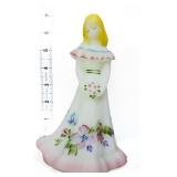 Fenton 7in satin bridesmaid figure w/ flowers