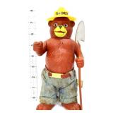 Vtg plastic 8in Smokey Bear w/ shovel figure