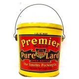 Vntg 4lb Premier Pure Lard can