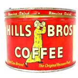 Vntg 1lb Hill Bros Coffee tin