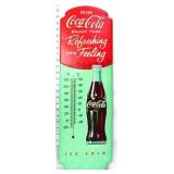 Metal 8.5x27 Coca Cola thermometer