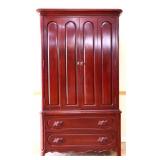 2 door wardrobe with fruit carved pulls