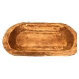 Wood 21x12 dough bowl