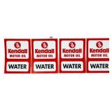 Lot of 4 Kendall Water adv stickers