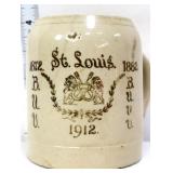 Vntg Anheuser-Busch 1912 beer stein