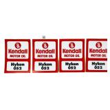 Lot of 4 Kendall Hyken 052 adv stickers