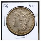 1903 Morgan silver dollar