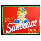 Metal Sunbeam Bread sign