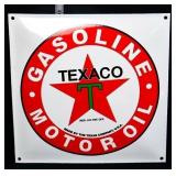 Porcelain 12x12 Texaco Gas sign