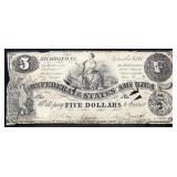 1861 CSA $5 note