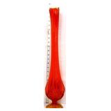 MCM 23in amberina swung vase