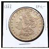 1883 Morgan silver dollar