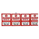 Lot of 4 Kendall Superb 100 adv stickers