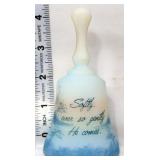 Fenton satin Ever So Gently bible verse bell