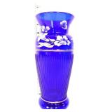 Fenton cobalt Landmark Collection10in vase