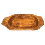 Wood 21.5x12 dough bowl