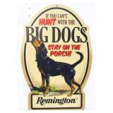 Composite wood 10x14.75 Remington Big Dog sign