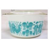 Vntg Pyrex butterprint #473 bowl with lid