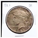 1921 peace dollar