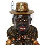 Cast iron Americana man w/ ink well hat